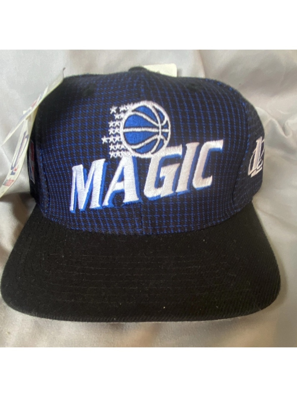 1990 Deadstock NWT Orlando Magic SnapBack Crisp Underbrim Unique Houndstooth